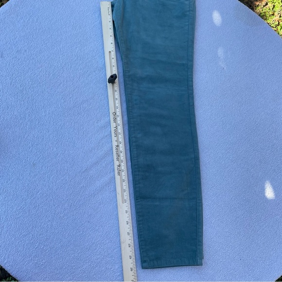 Kut From The Kloth Corduroy Pants Women's Size 12 Diana Skinny Teal Blue New - Picture 14 of 15